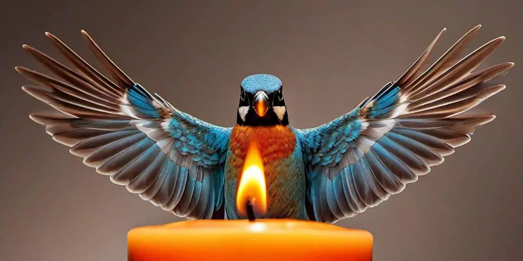 Significado de restos de velas en forma de pájaro