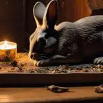 Descubre el significado de los restos de vela en forma de conejo